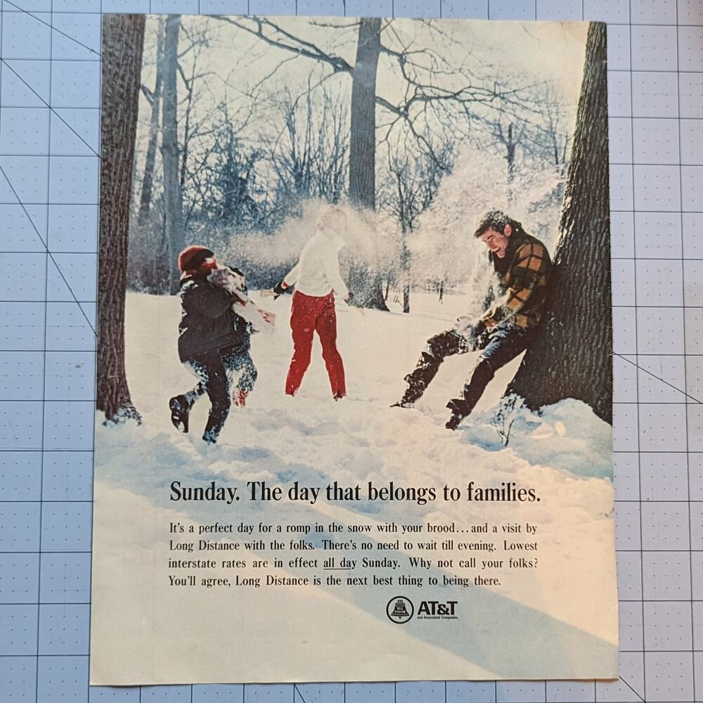 Vintage Print Ad 1967 AT&T